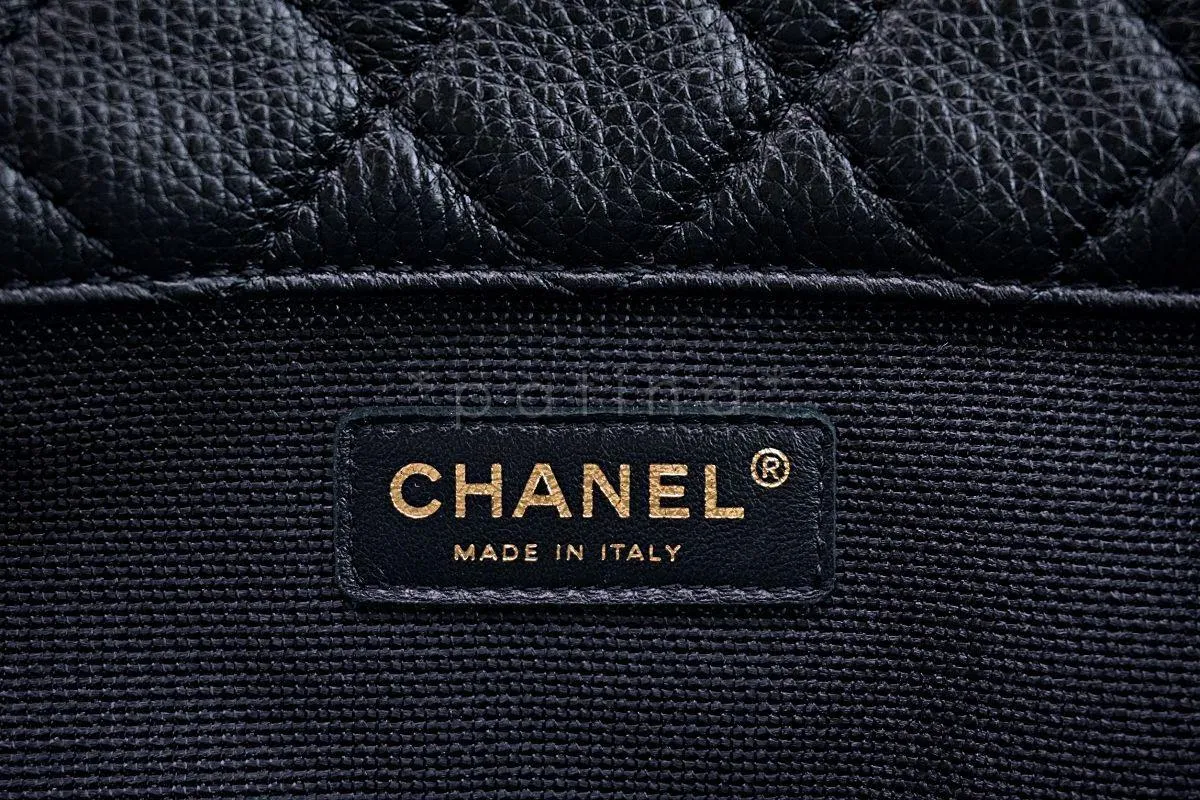 17S Chanel Black Ltd Airlines Runway Travel XXL Classic Flap Bag GHW