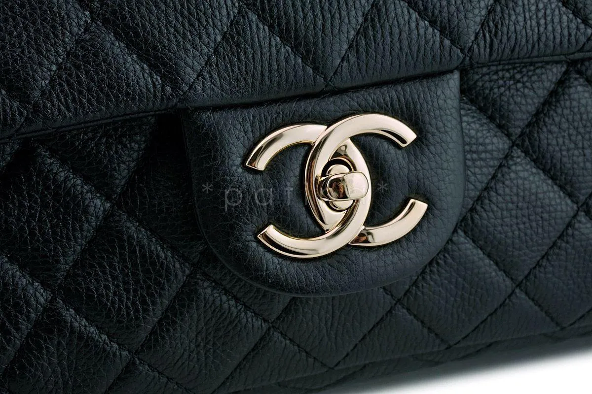 17S Chanel Black Ltd Airlines Runway Travel XXL Classic Flap Bag GHW