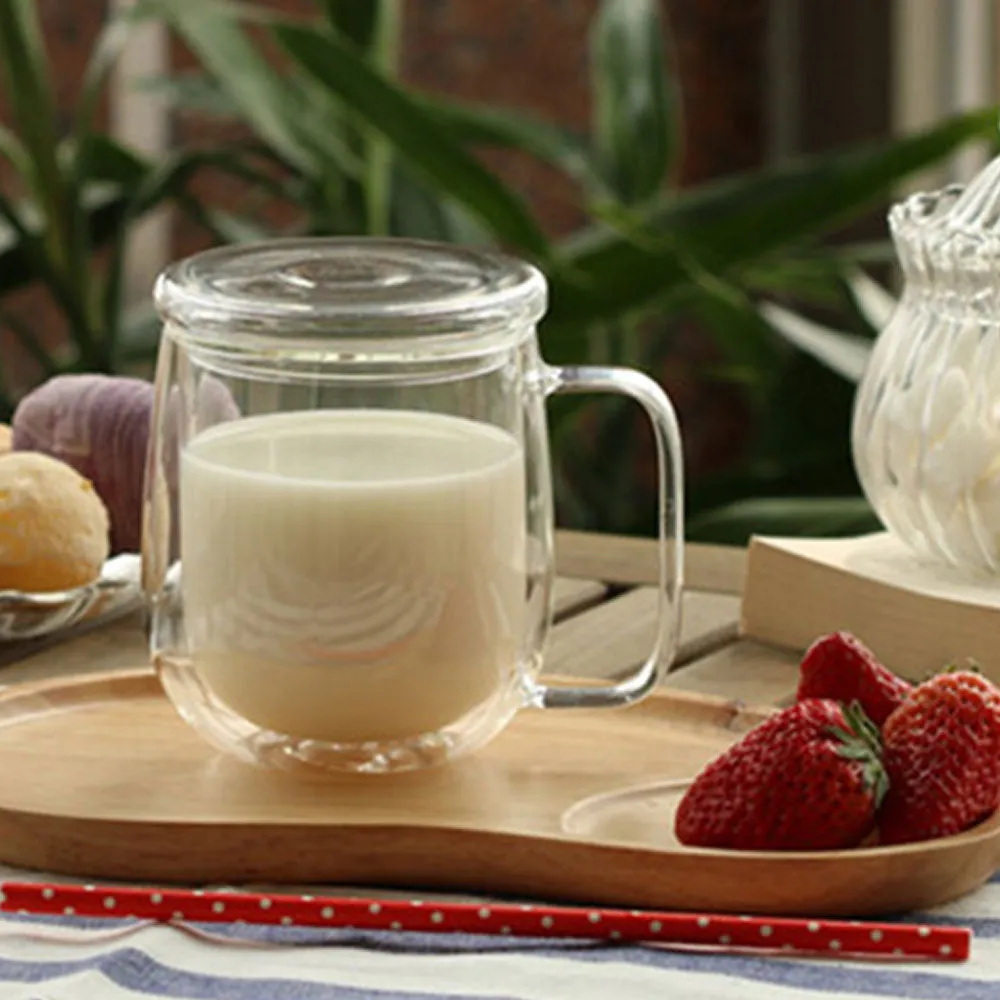 300ml Double Wall Glass Mug