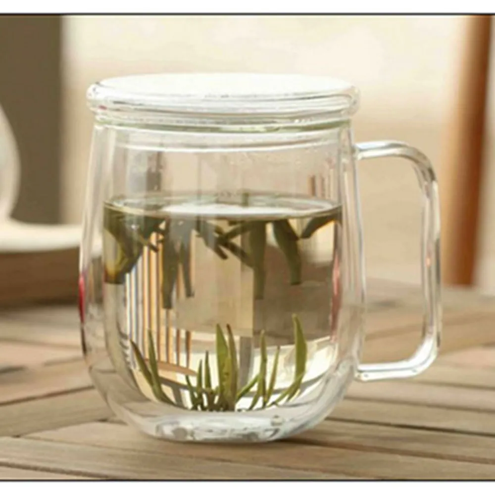 300ml Double Wall Glass Mug