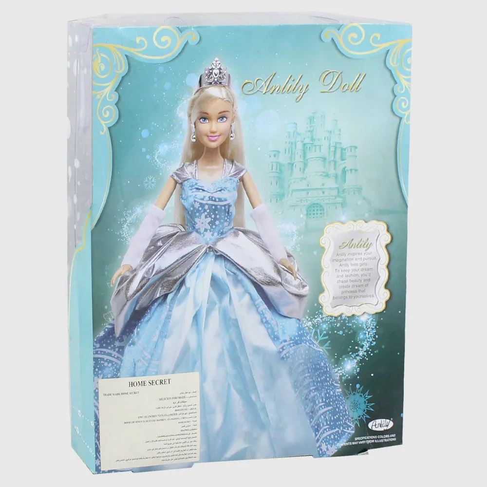 Anlily Doll Snow White Blue Dress Long Blonde Hair