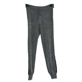 Bella Freud Silver Sparkle Knit Trousers XS
