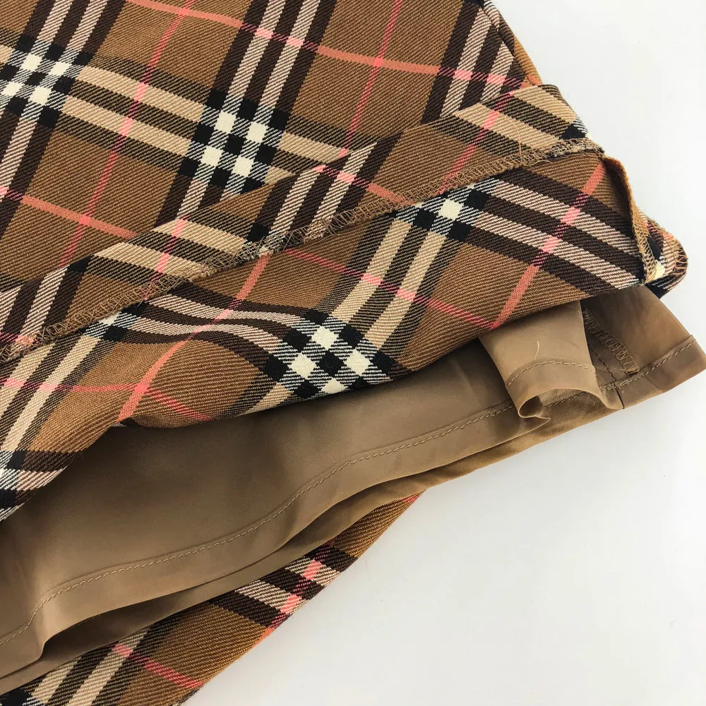 Blue Label Trapezoid Skirt in Nova Plaid