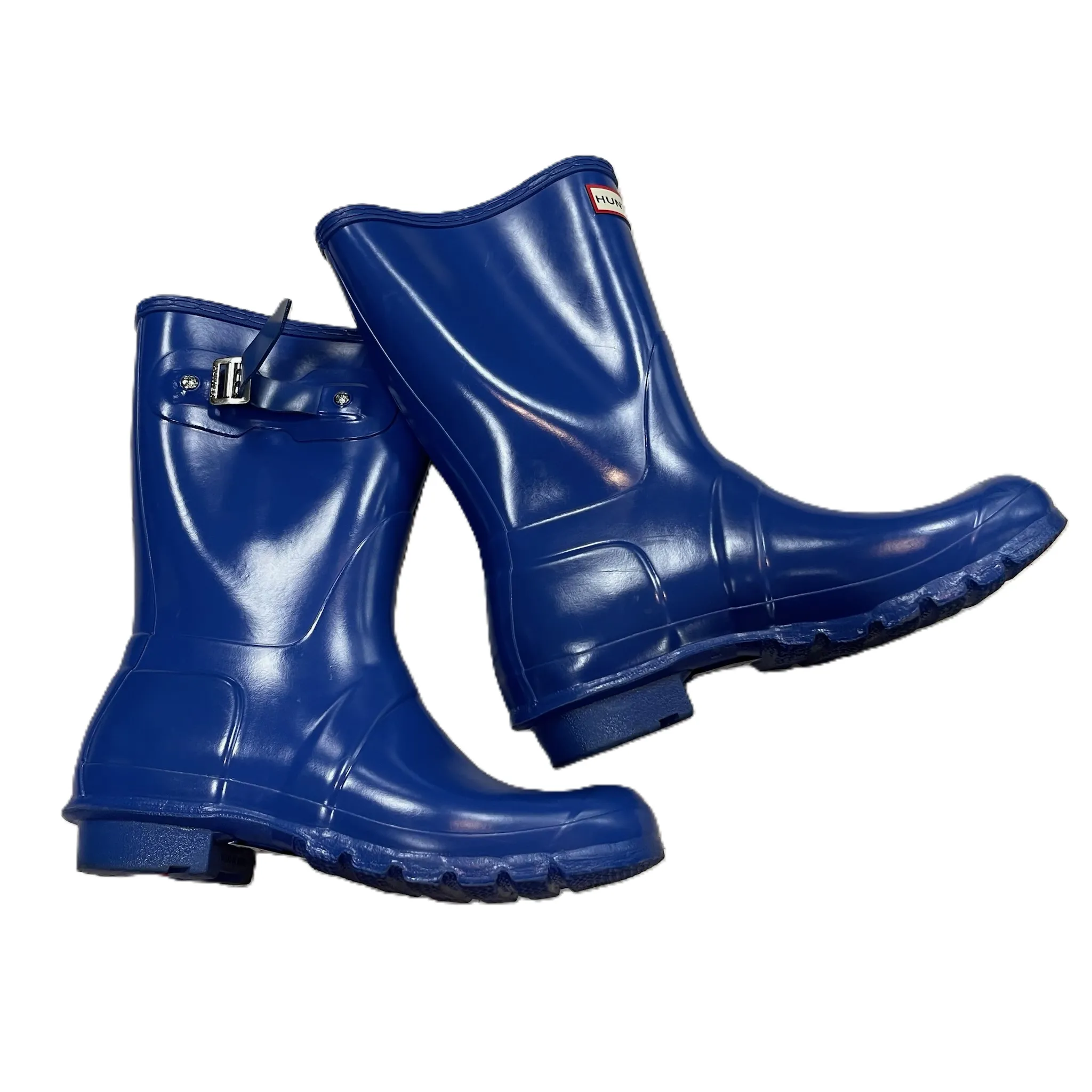 Boots Rain By Hunter In Blue, Size: 9