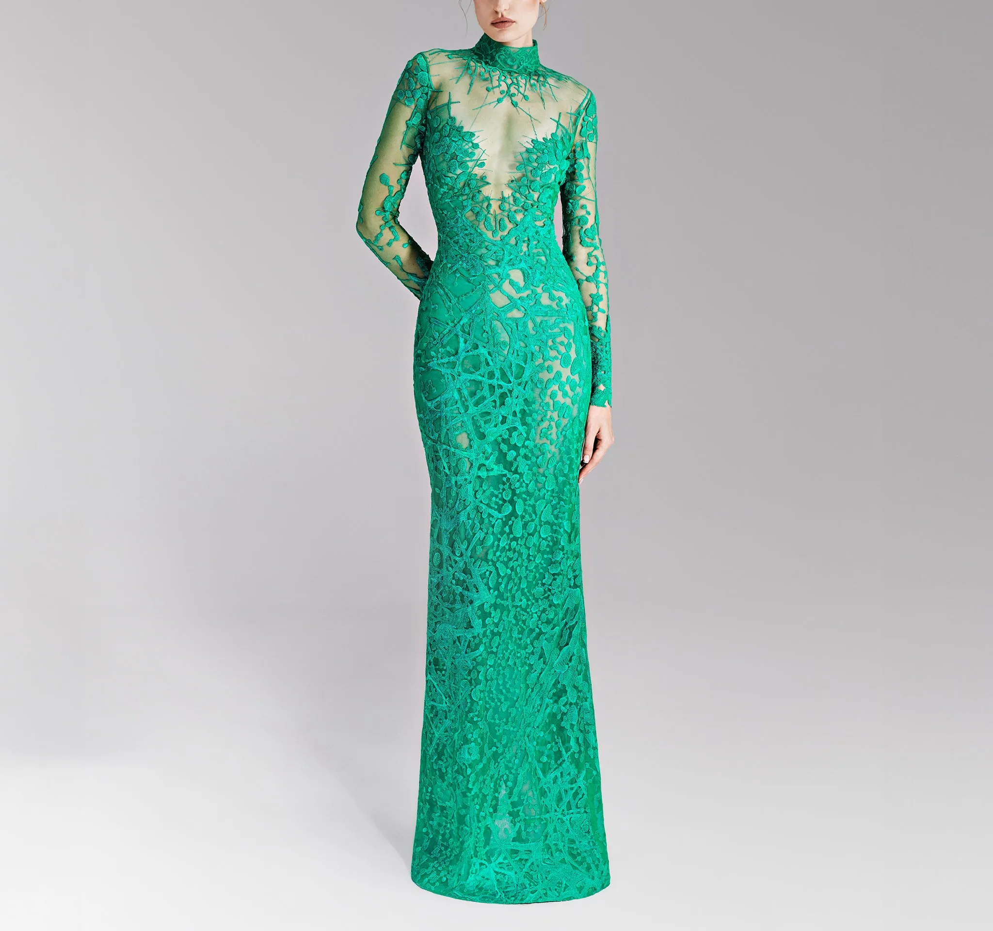 Bright Green Tulle Dress