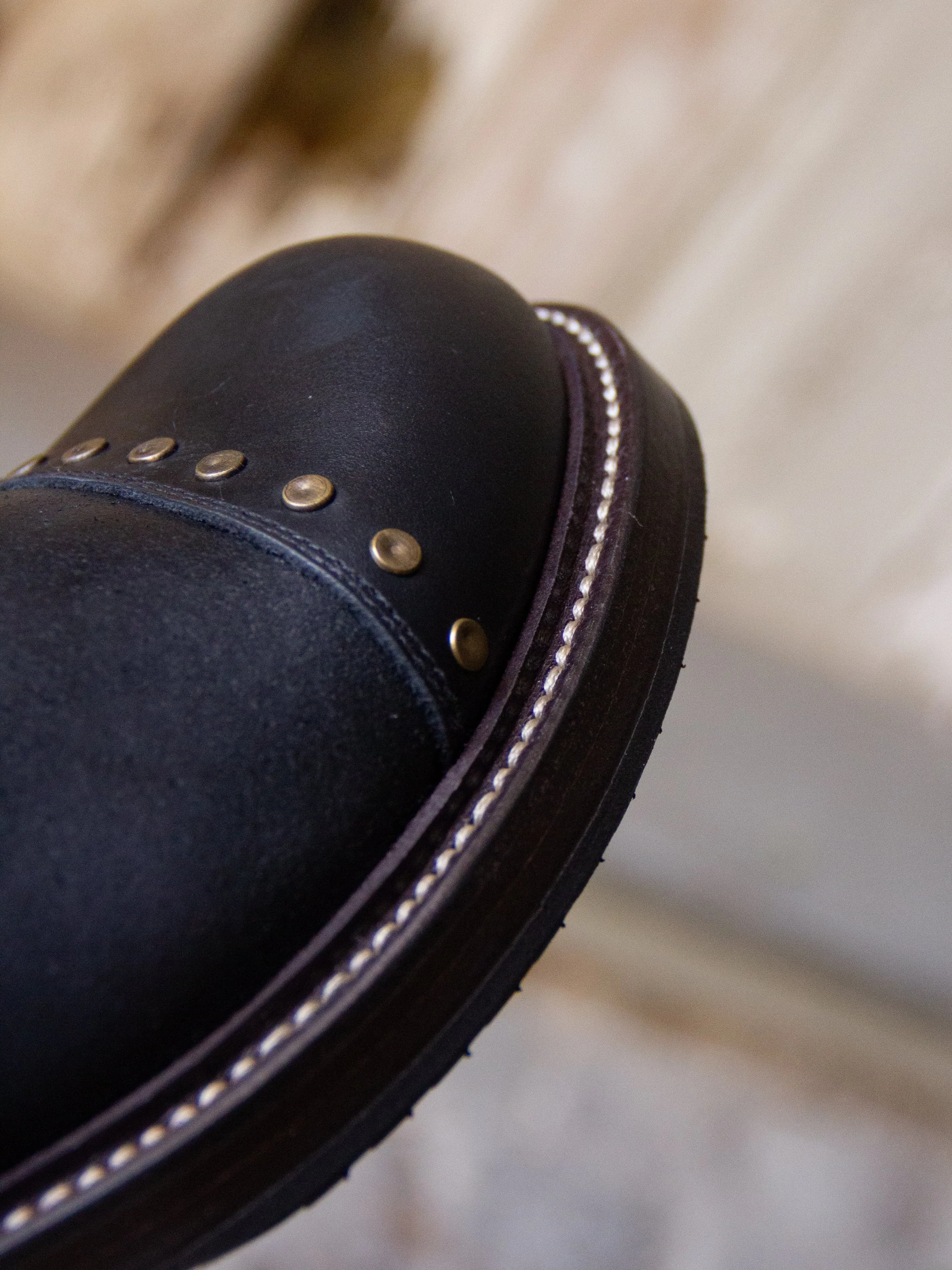 Bright Shoemakers, Tanker Boot, Black Rough-Out/ Black Leather