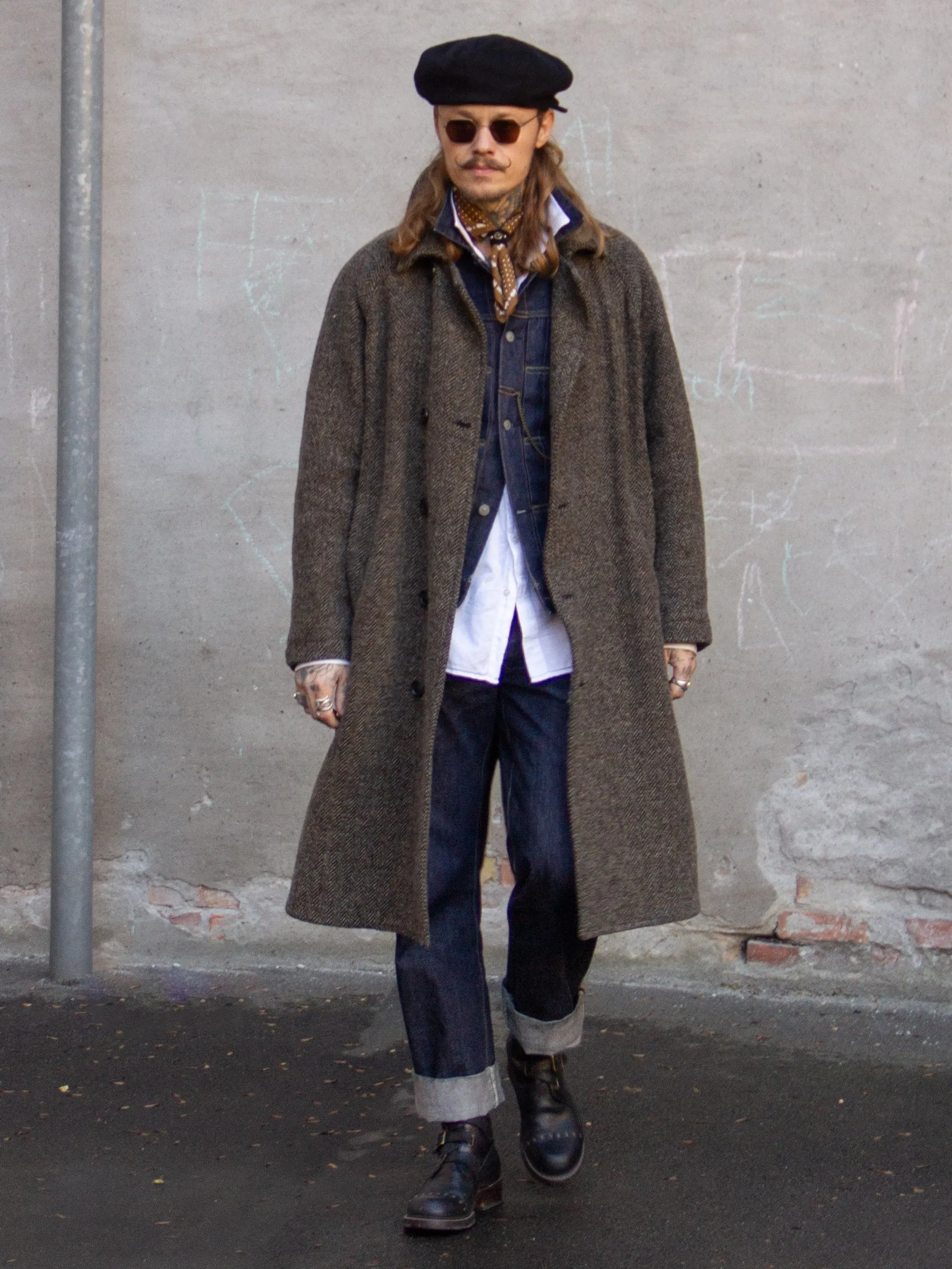 Bright Shoemakers, Tanker Boot, Black Rough-Out/ Black Leather