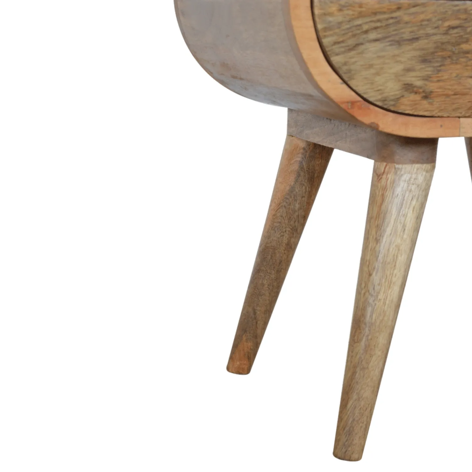 Carbrooke Solid Wood 2 Drawers Bedside Table