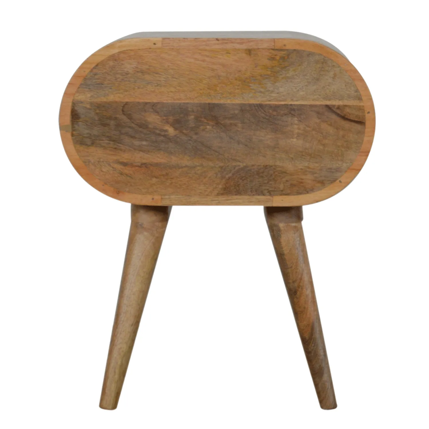 Carbrooke Solid Wood 2 Drawers Bedside Table