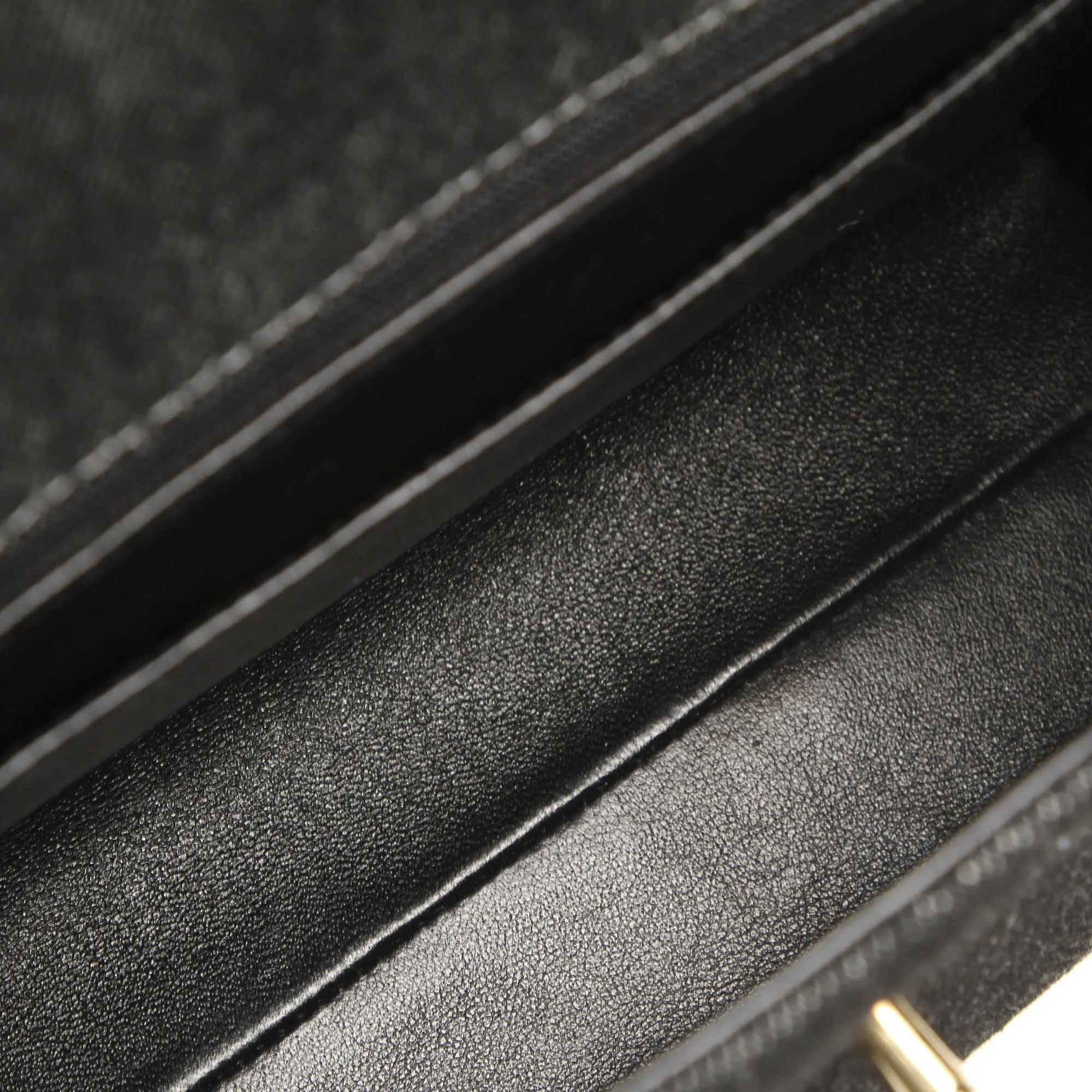 CC Denim Handbag Black GHW