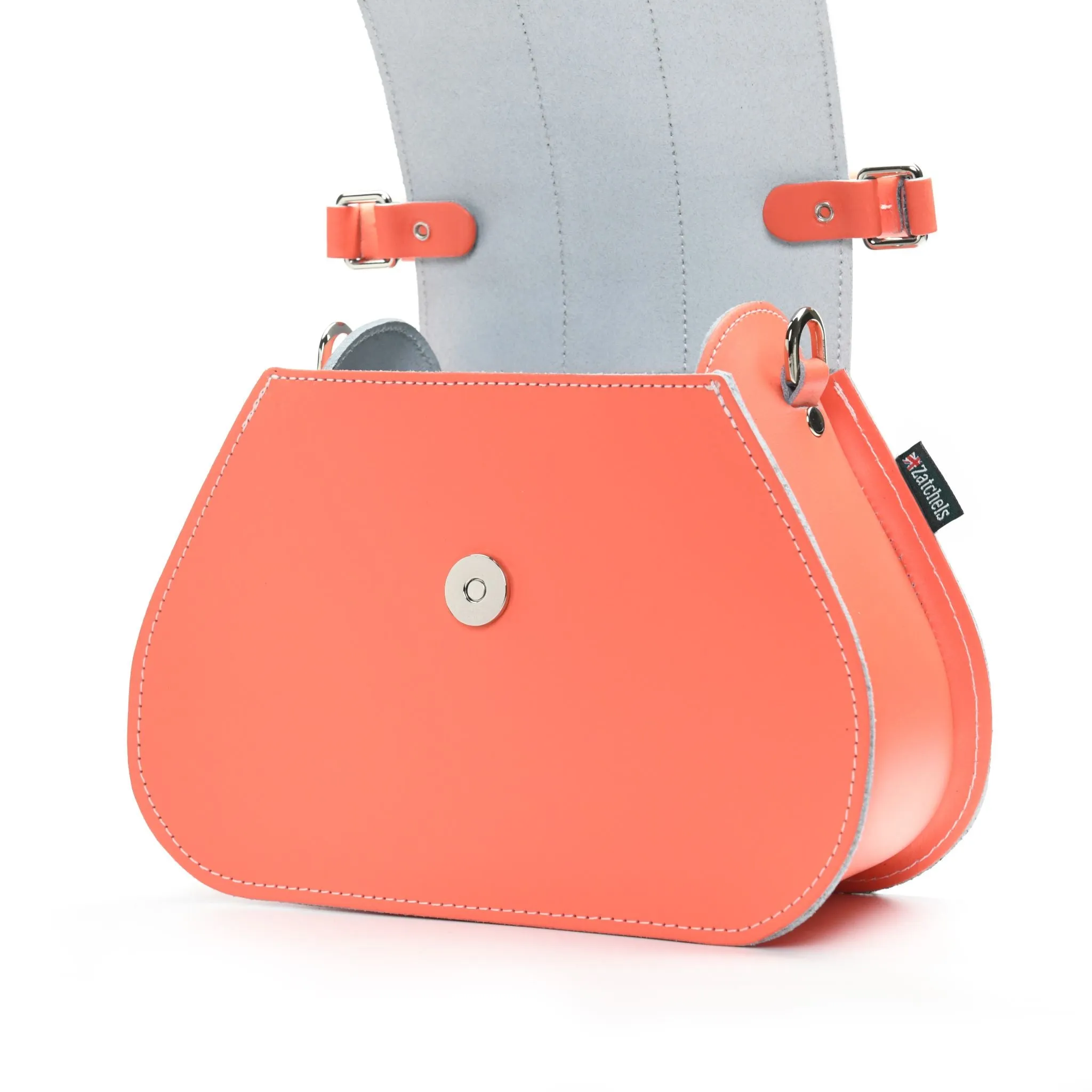 Celeste Handmade Leather Bag - Coral