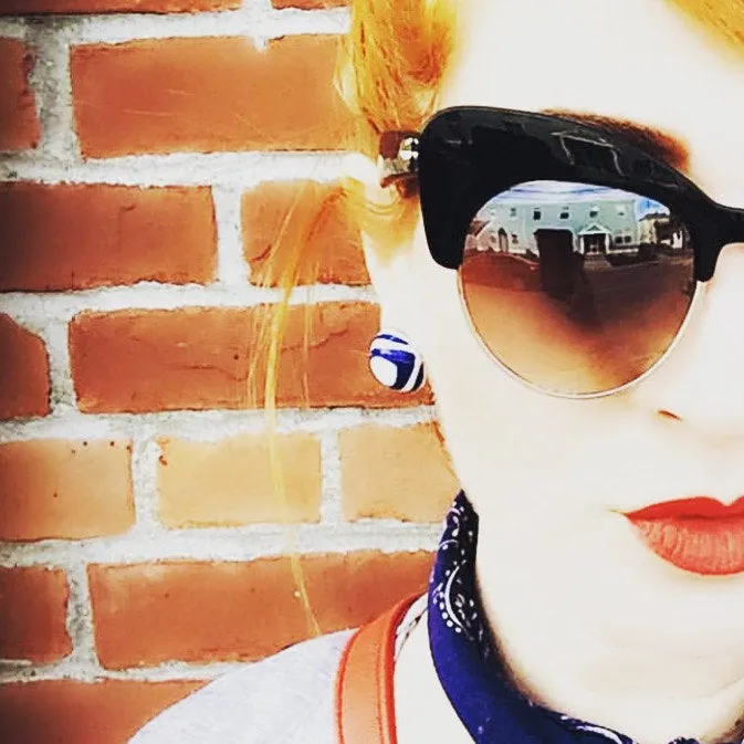 Clear Retro Button Stud Earrings