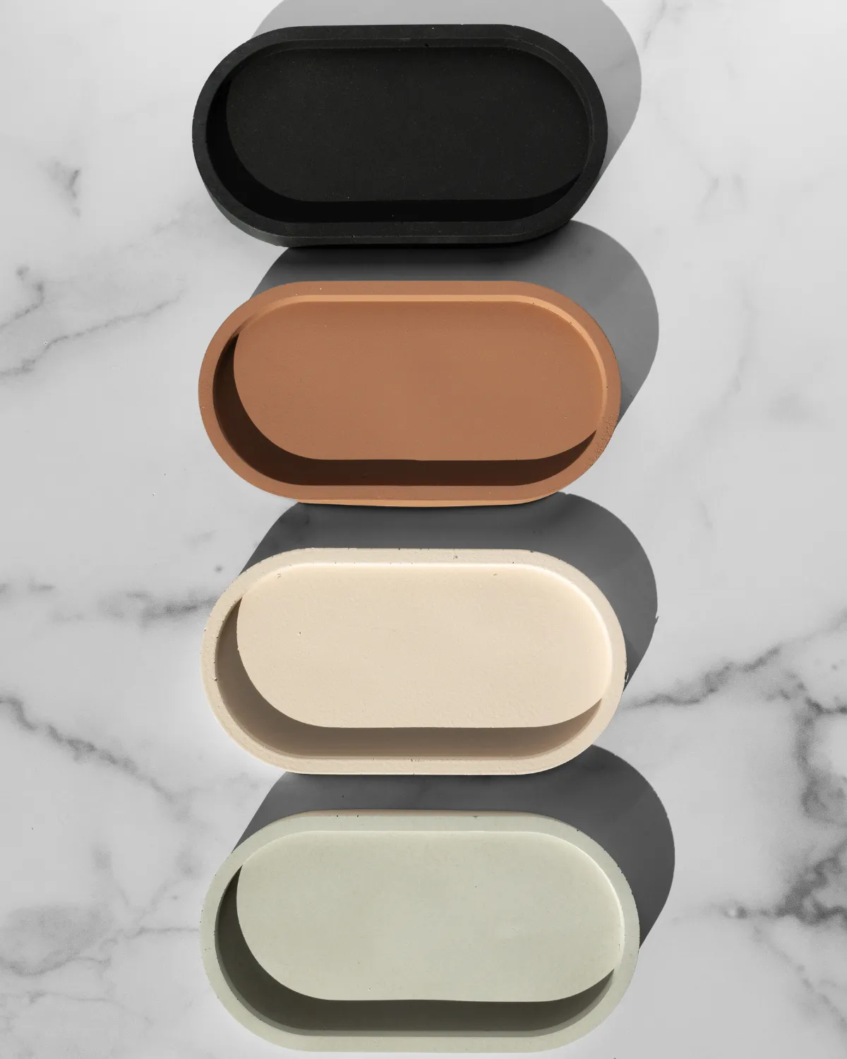 Concrete Oval Tray