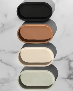 Concrete Oval Tray
