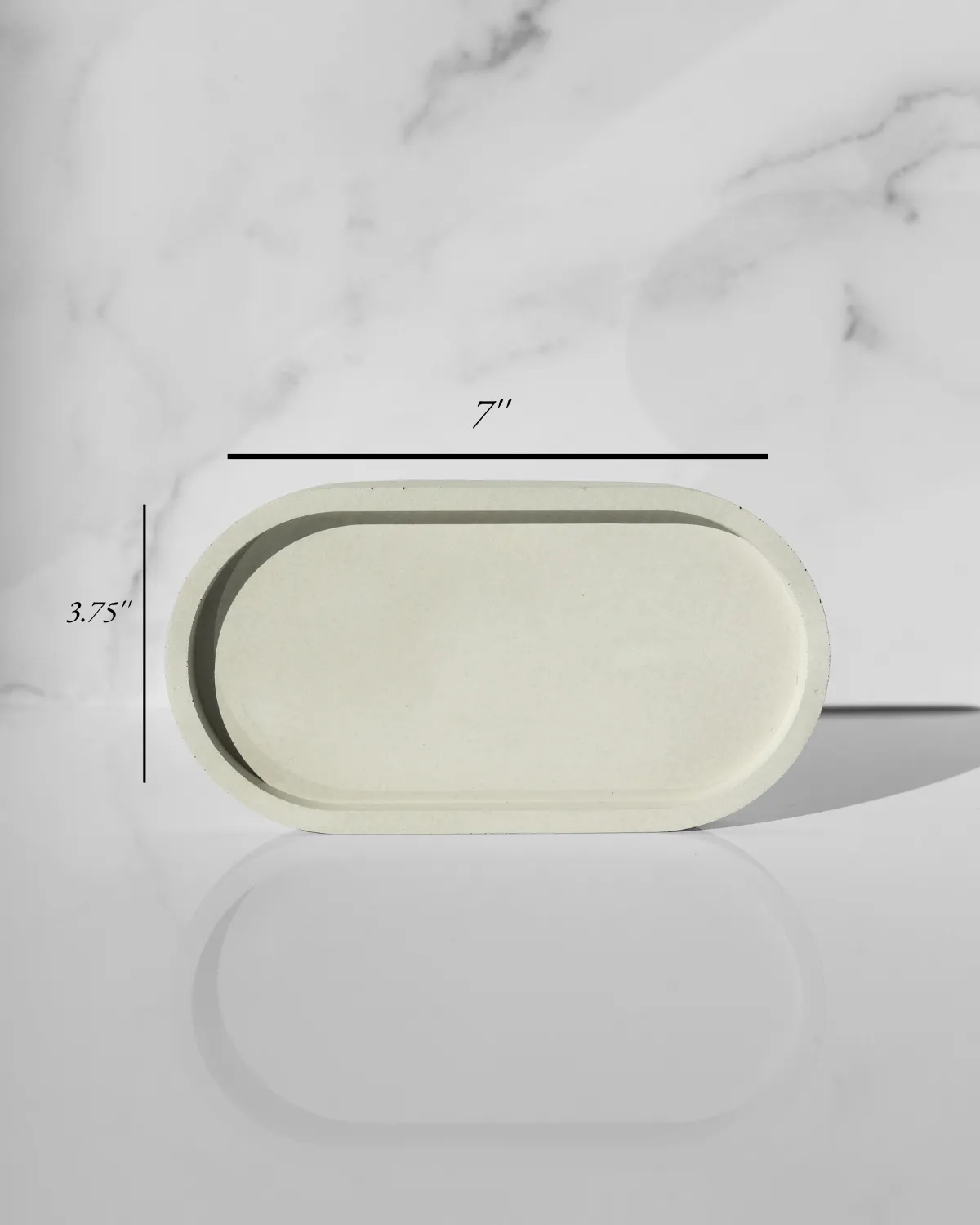 Concrete Oval Tray