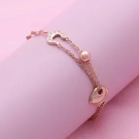 Dazzling Rose Gold Polish Bracelet