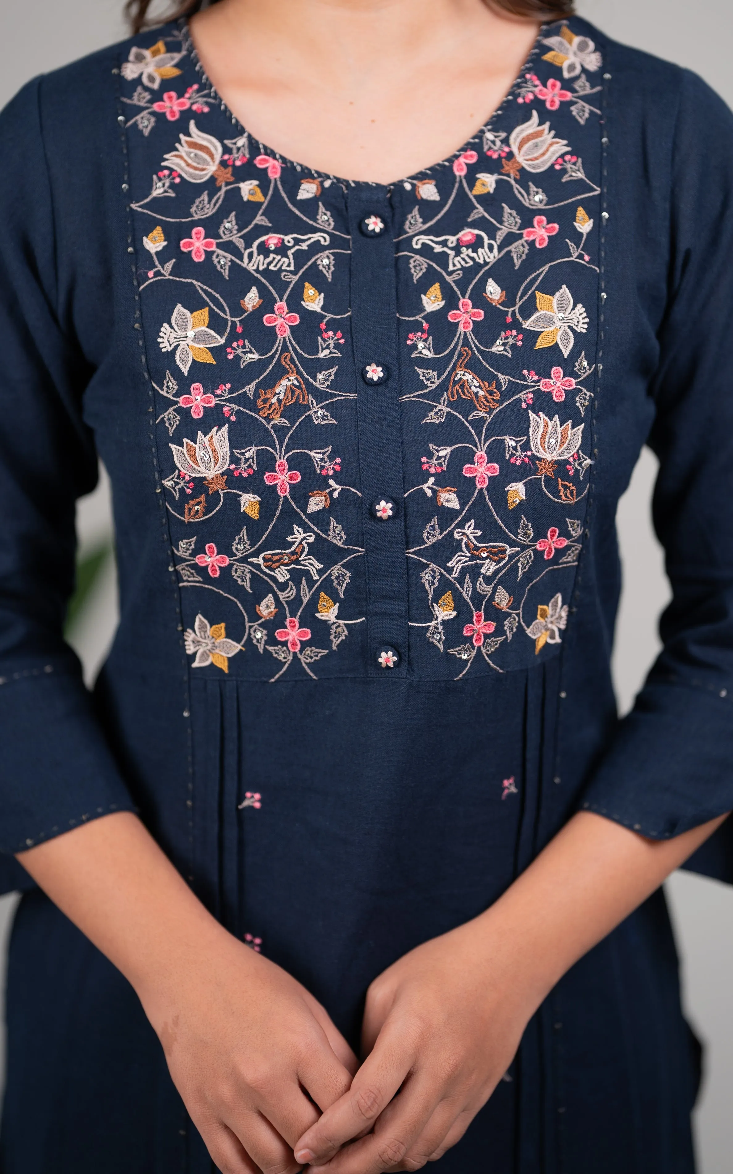 Dharuvika Navy Blue