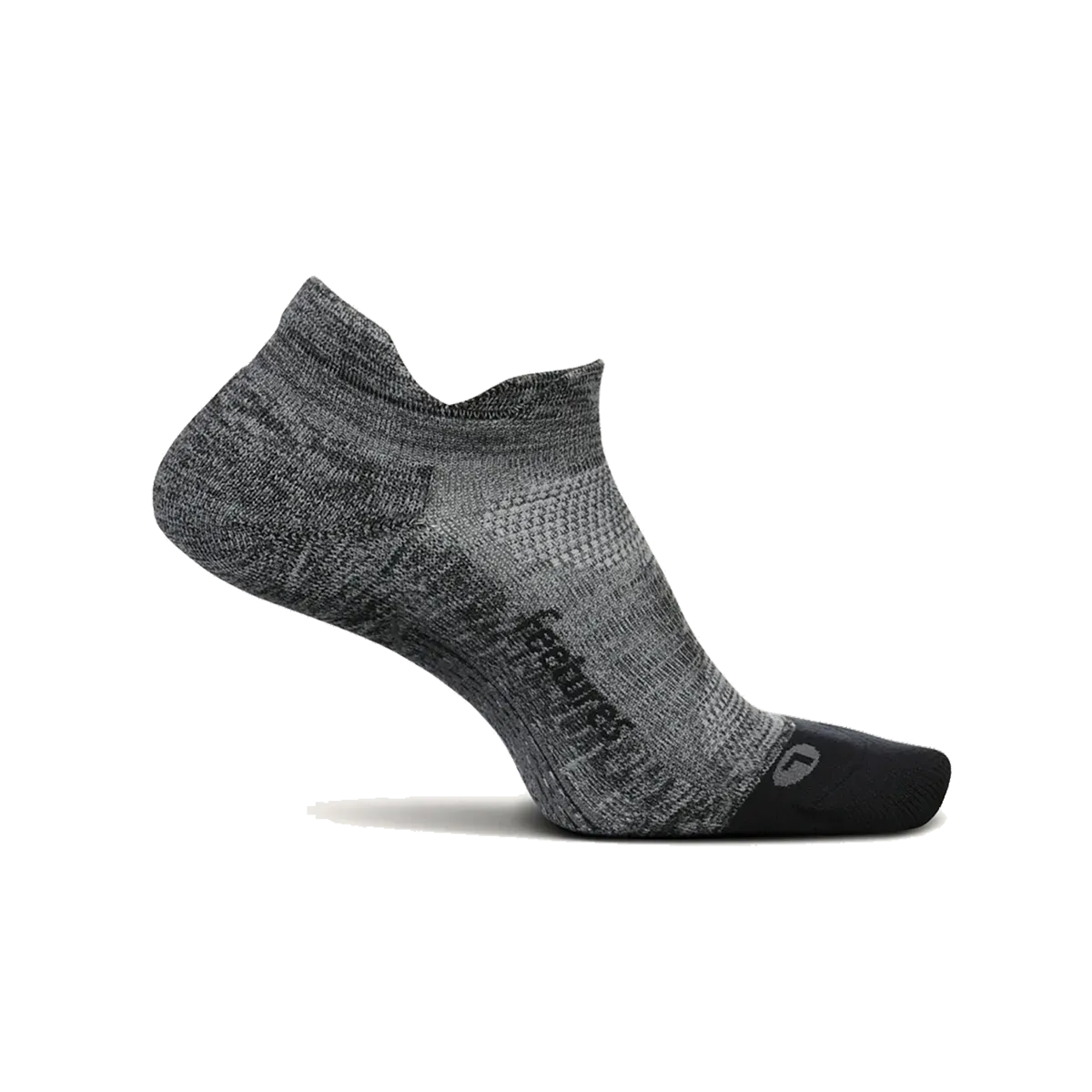 Feetures Elite Light Cushion No Show Tab - Grey