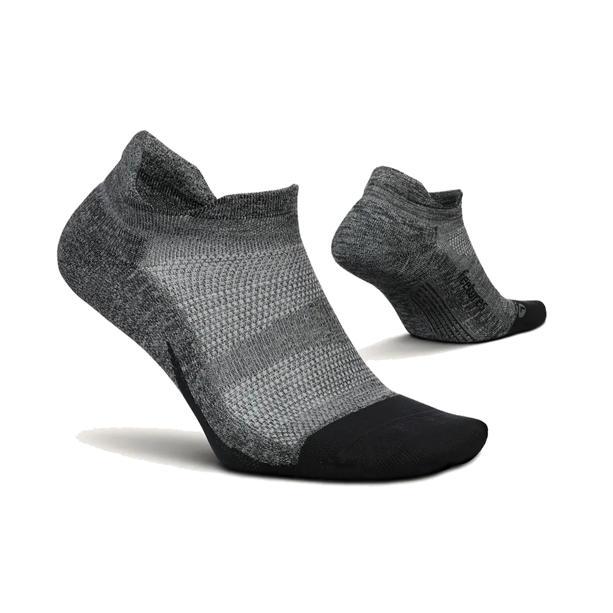 Feetures Elite Light Cushion No Show Tab - Grey