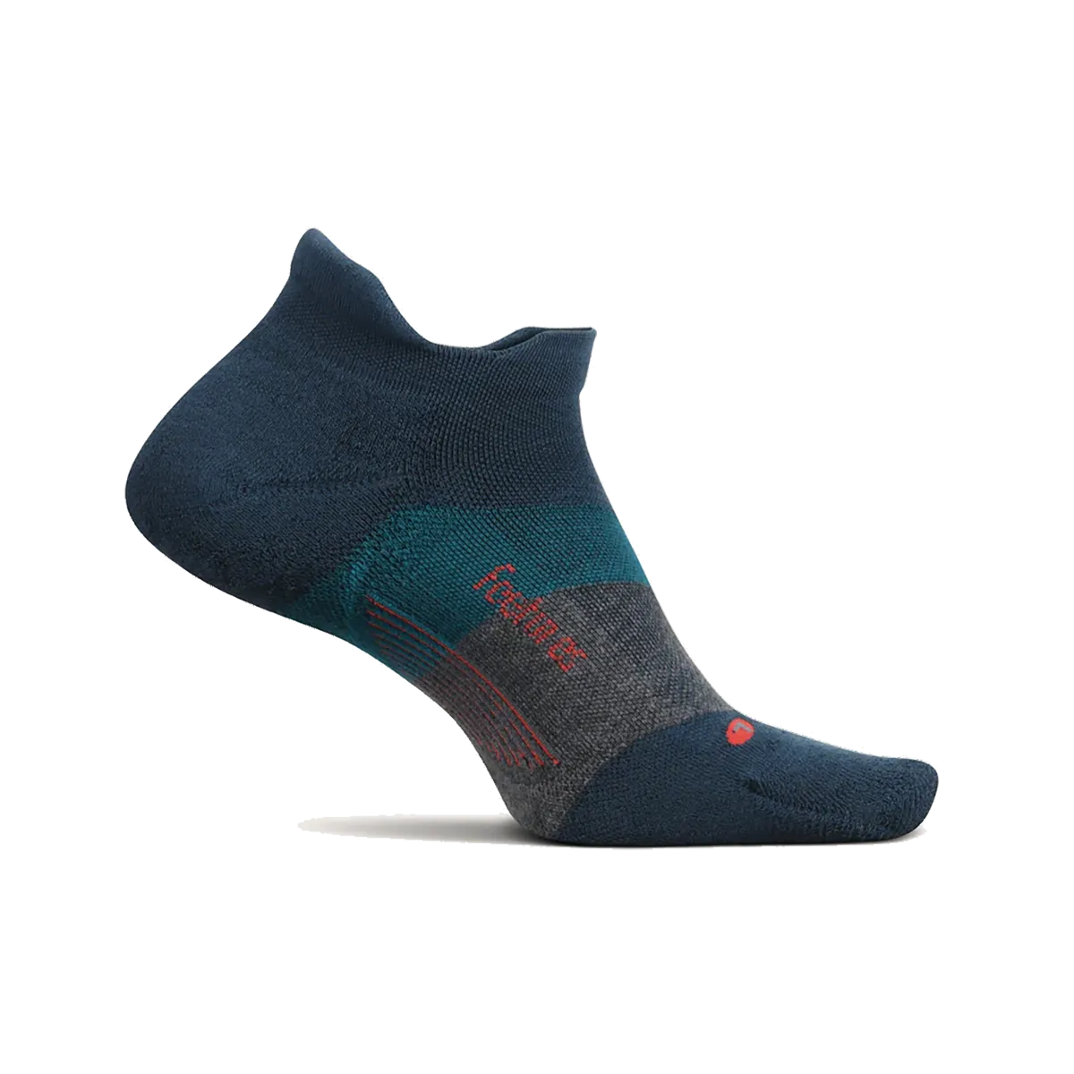 Feetures Elite Max Cushion No Show Tab - Trek Teal