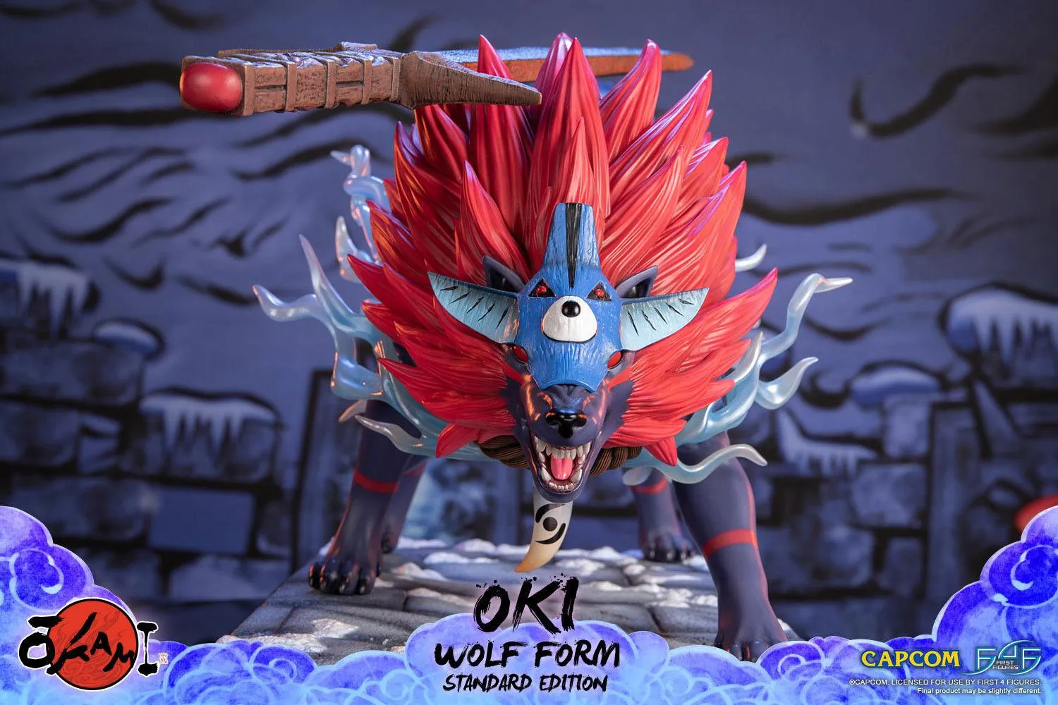 First 4 Figures Okami Oki (Wolf Form) Statue