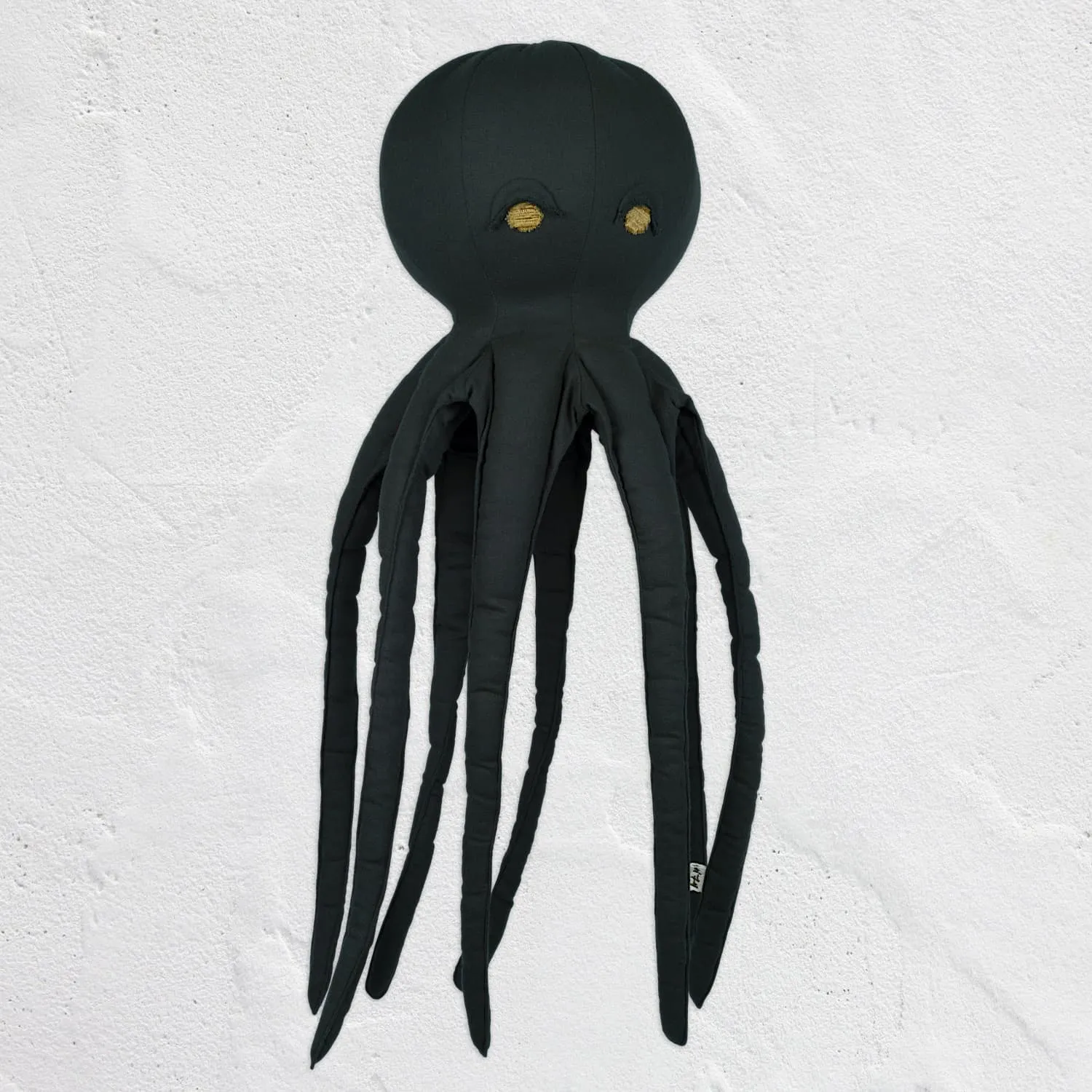 Freddy Octopus Cushion - TC Thai Cotton - S021 Dark Green Grey