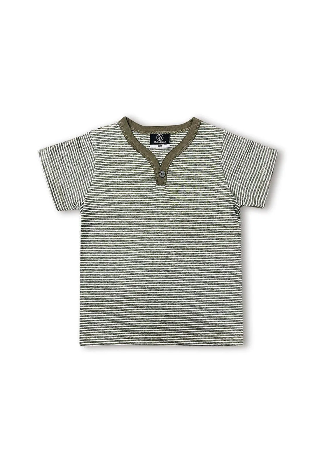 Green/White Granded Tee