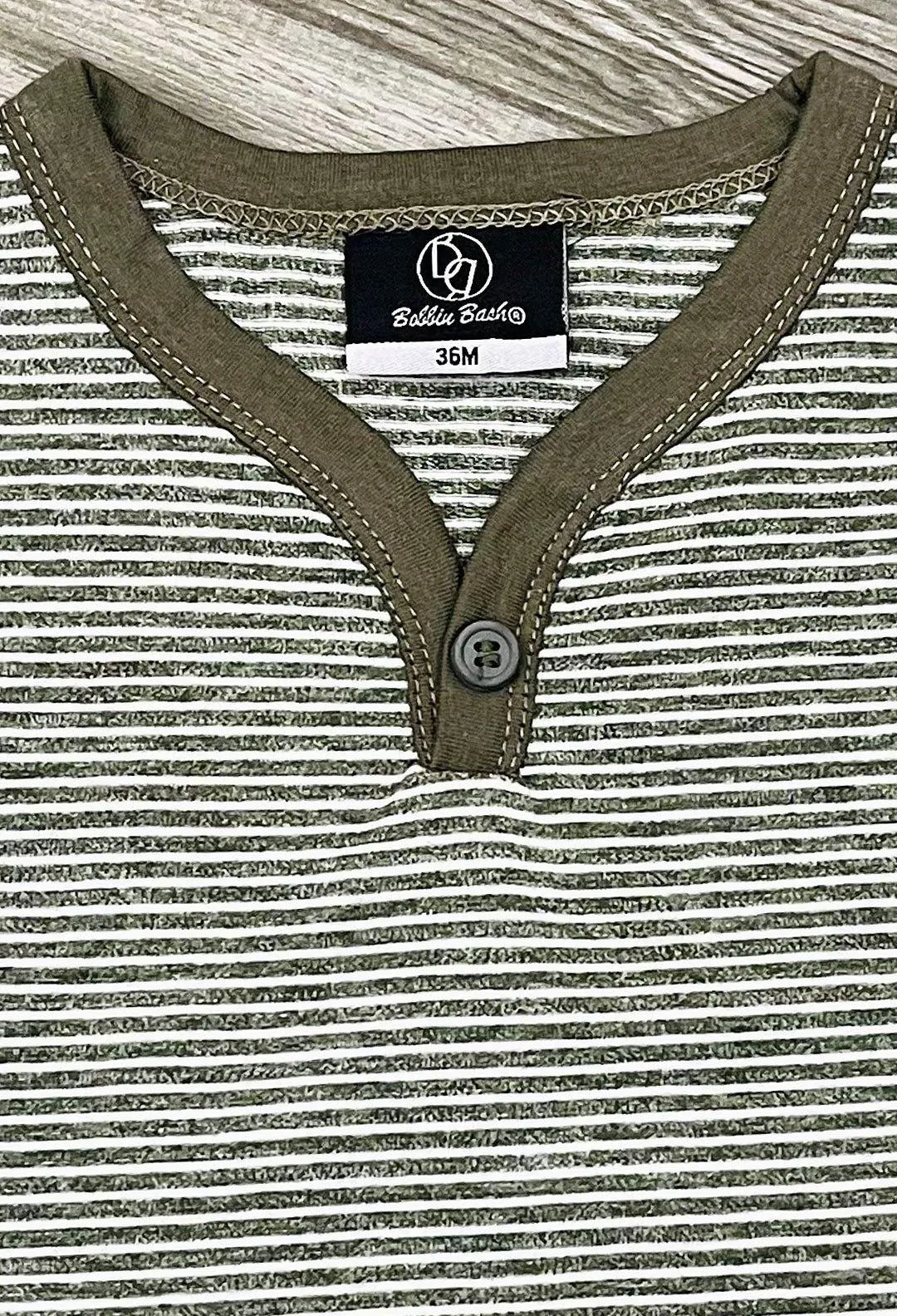 Green/White Granded Tee