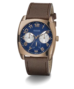 GUESS Mens Brown Coffee Multi-function Watch