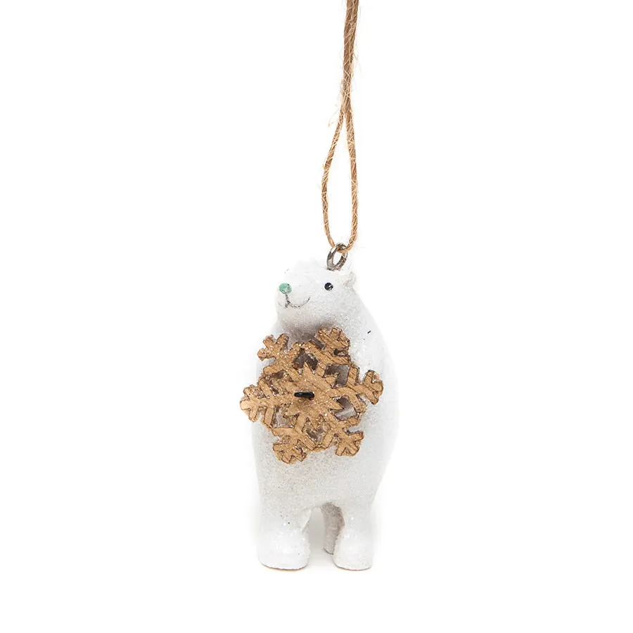 Heaven Sends Standing Polar Bear with Snowflake