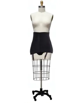 Hold Up- the Open Bottom Girdle Shaper with Garters Plus Sizes