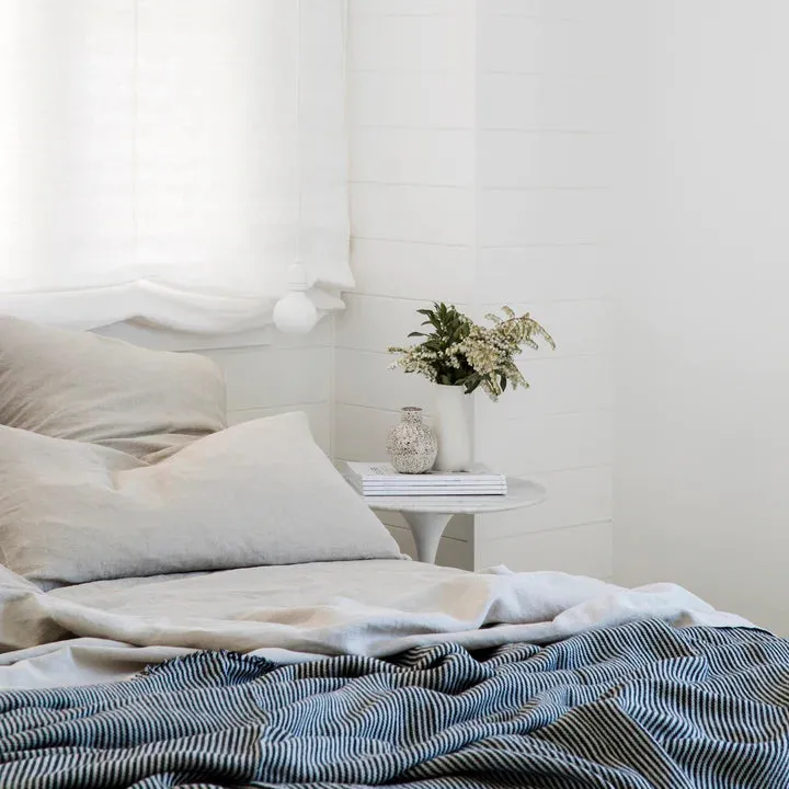 LINEN SHEET SET | 4 PC | SMOKE GREY