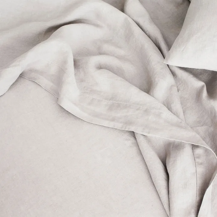 LINEN SHEET SET | 4 PC | SMOKE GREY