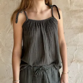 Mia Top - Women - DS Double Saloo - S021 Dark Green Grey