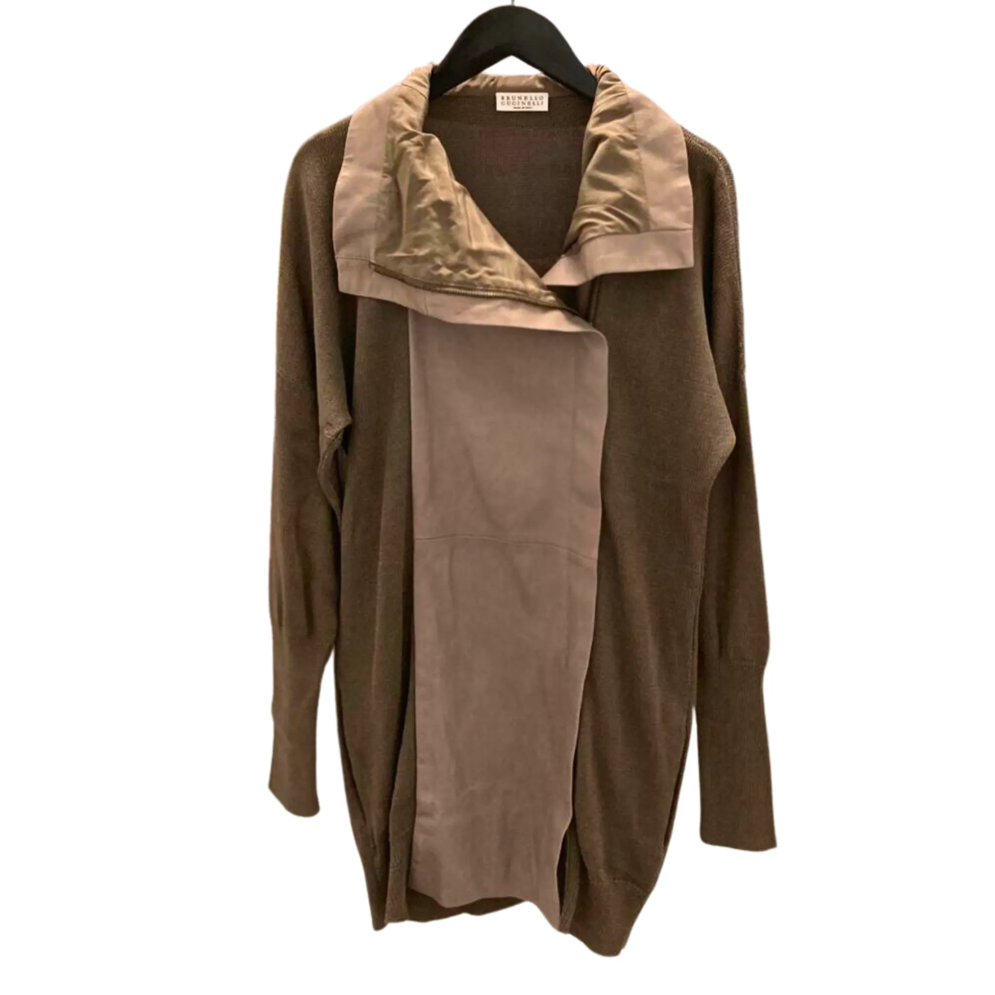 Military Green Paneled Cardigan (Pre-loved)