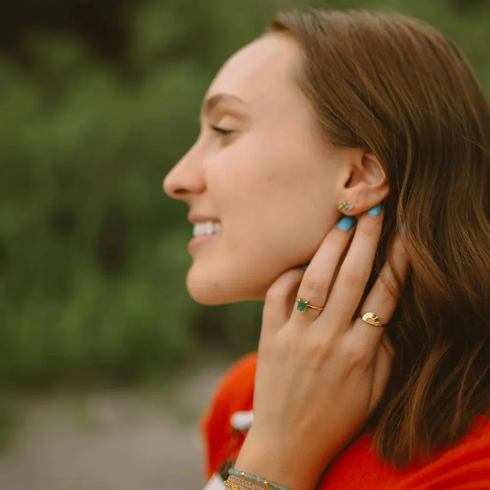 Pura Vida Emerald Statement Ring
