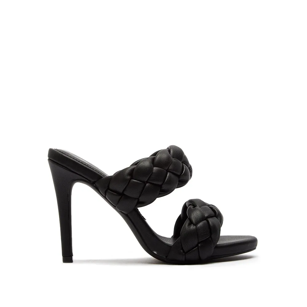 Qupid Grammy Double Braid Banded Stiletto Heel