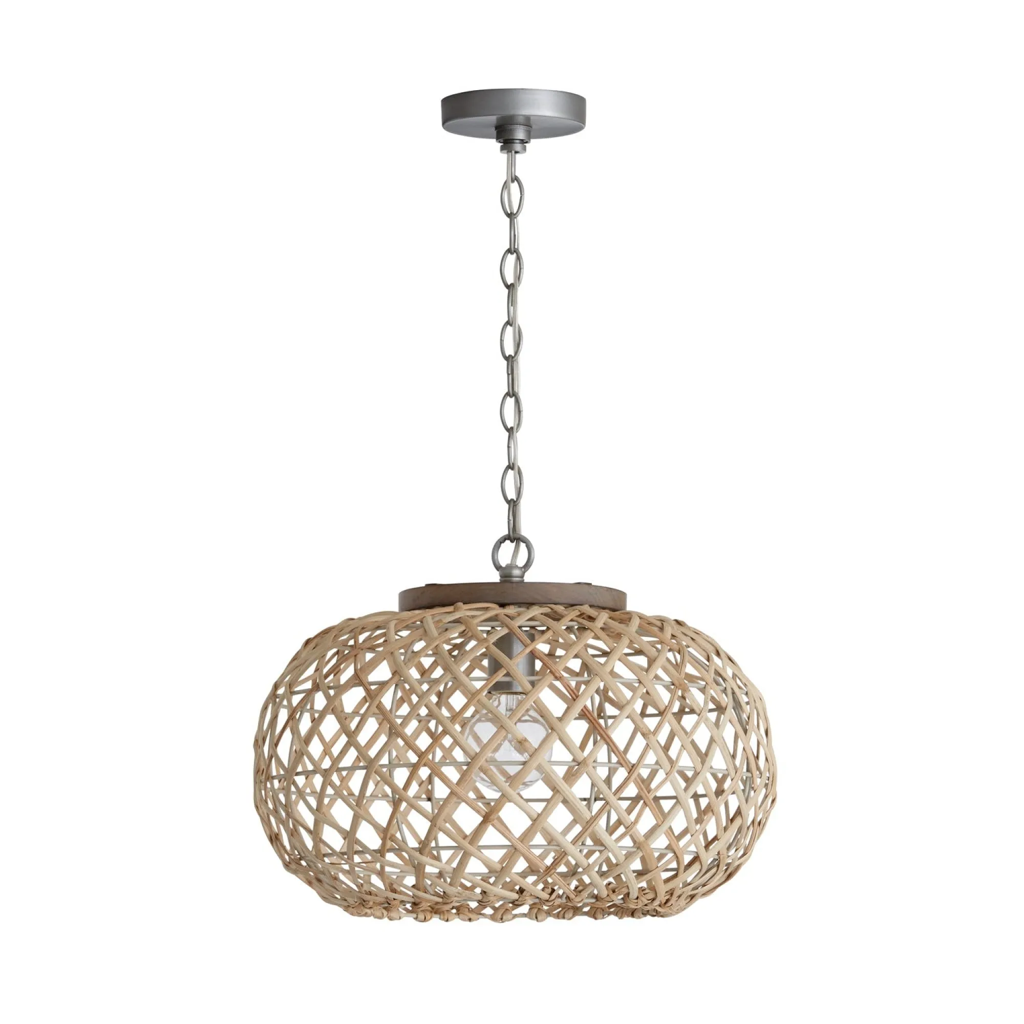 Rainey 1 Light Natural Rattan Pendant