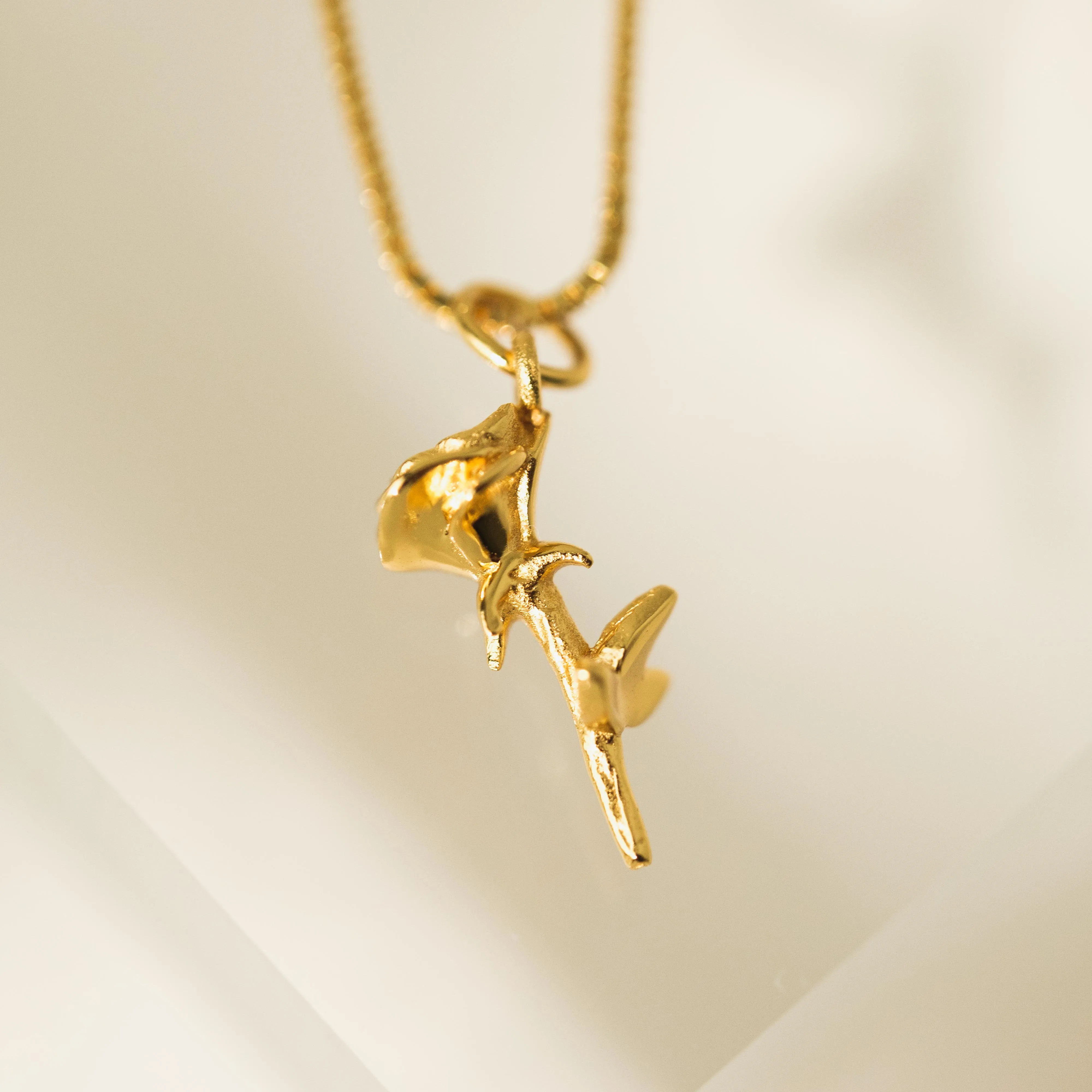 Rose Charm Necklace