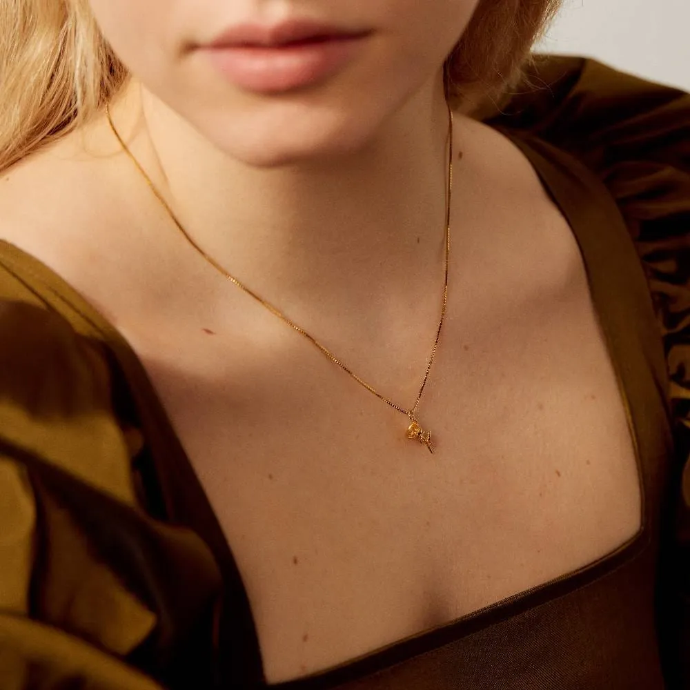 Rose Charm Necklace