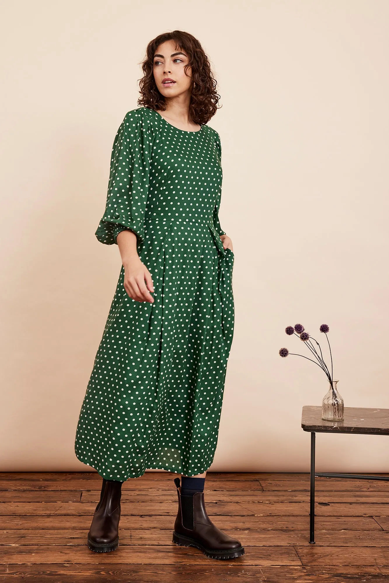 Sable Verdant Green Spot Dress