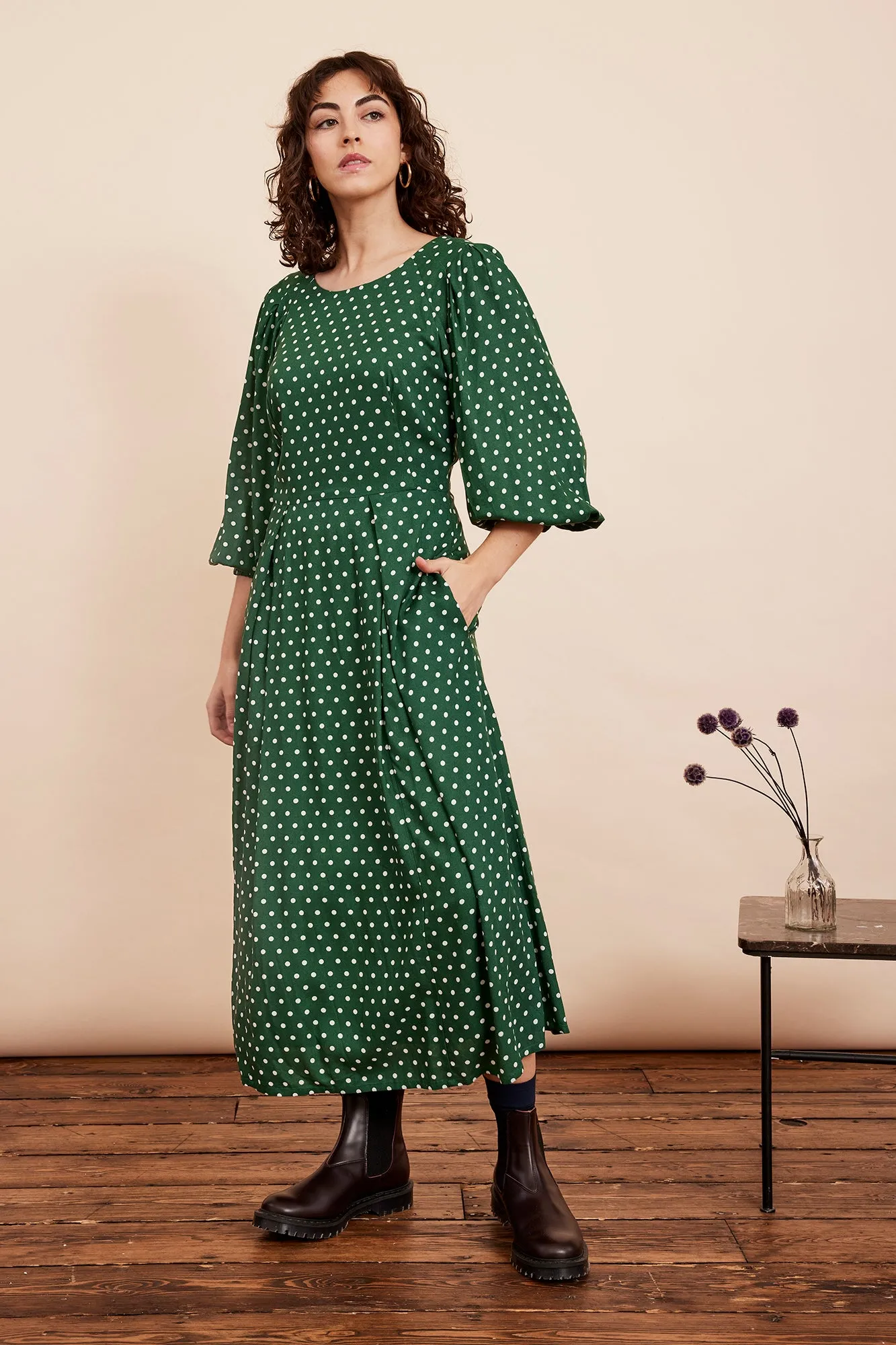 Sable Verdant Green Spot Dress