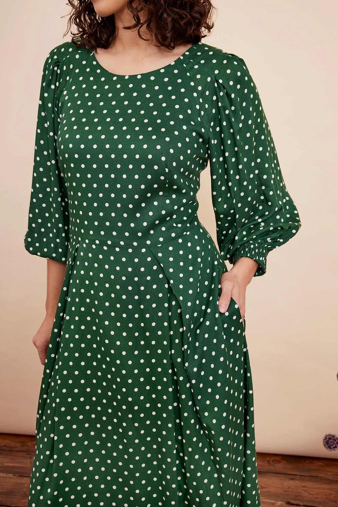 Sable Verdant Green Spot Dress