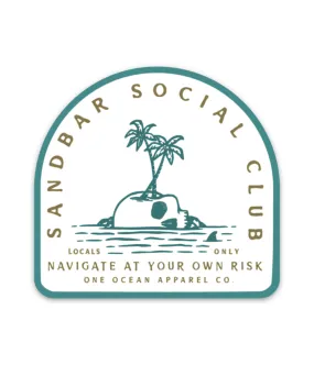 Sandbar Social Club Sticker