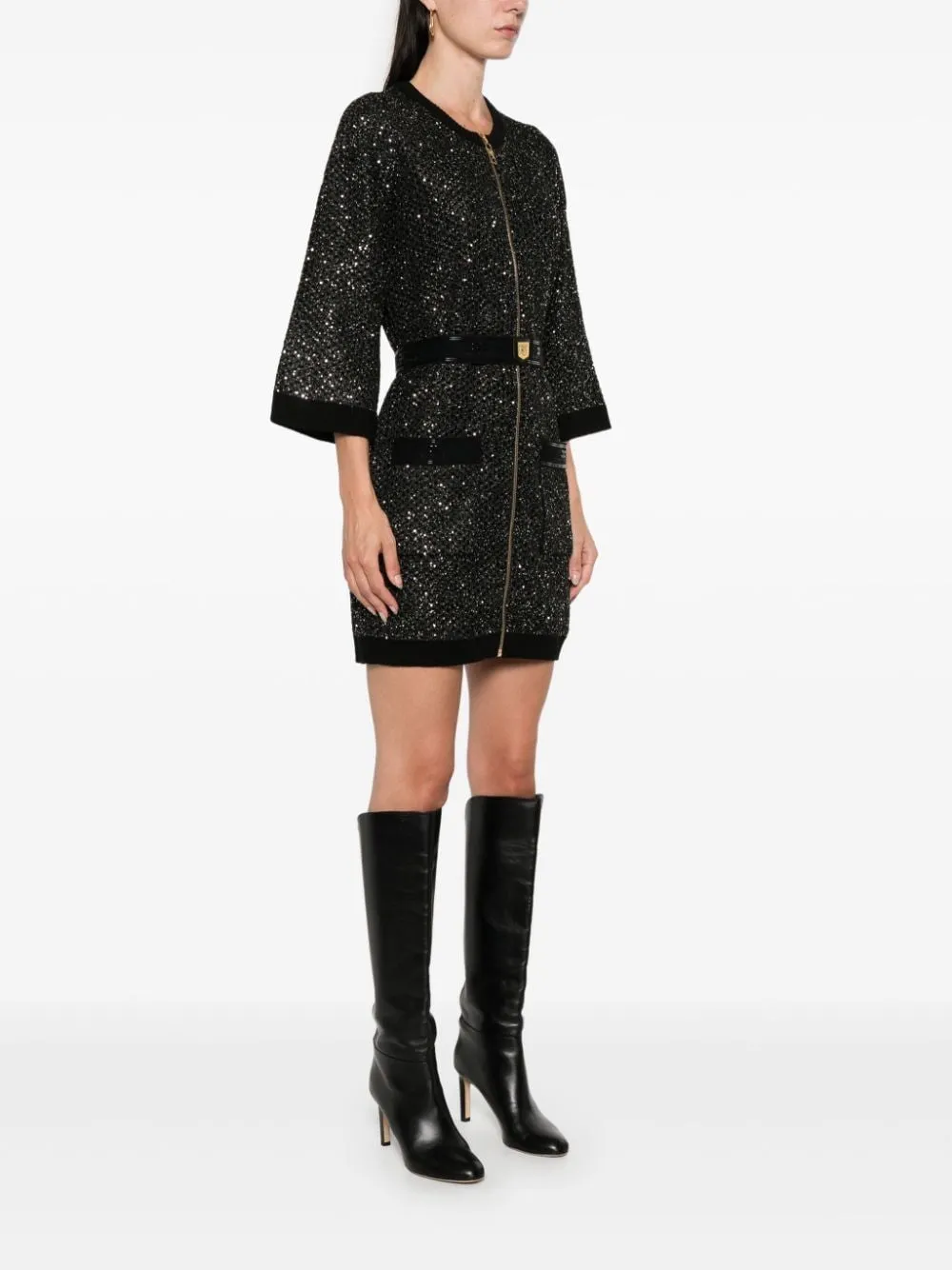 SEQUIN EMBELLISHED MINI DRESS
