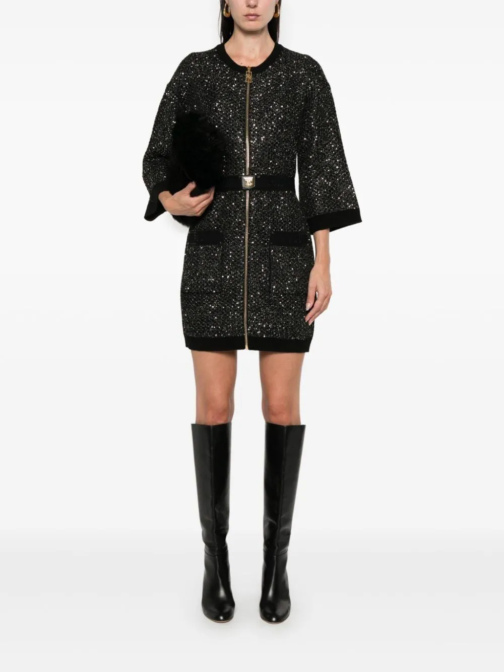 SEQUIN EMBELLISHED MINI DRESS